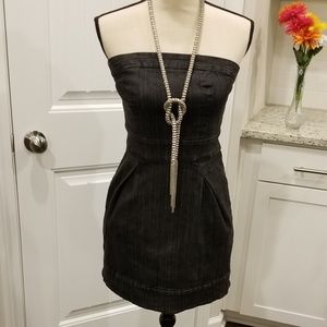 Guess denim tube dress